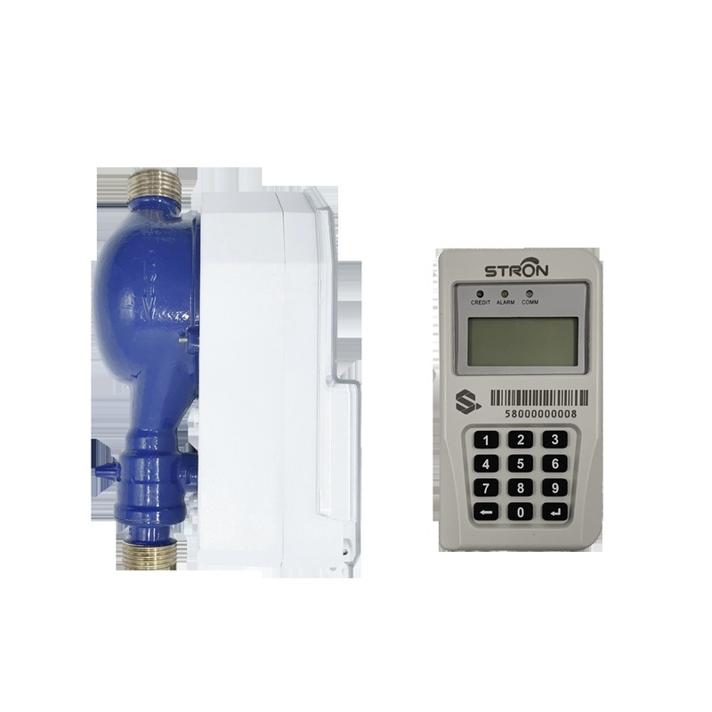 STS Prepaid Water Meter with Wireless Communication RF LoRa 12 Flow Rate and 34 Measurement Range