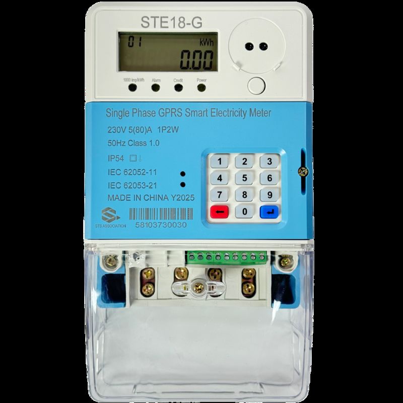 4G & RF Module Wireless Remote Control Single-Phase Electric Prepaid Meter - STS Secure Encryption, Reset & Anti-Tampering, Προπληρωμένο έξυπνο μετρητή ενέργειας