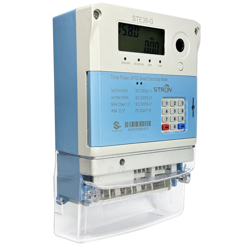 STS Smart GPRS Τρεις φάσεις Προπληρωμένο μετρητή ηλεκτρικής ενέργειας CIU Τόκοι ασφαλείας Τόκοι LCD Εύκολη εγκατάσταση 1 τάξη ακρίβειας