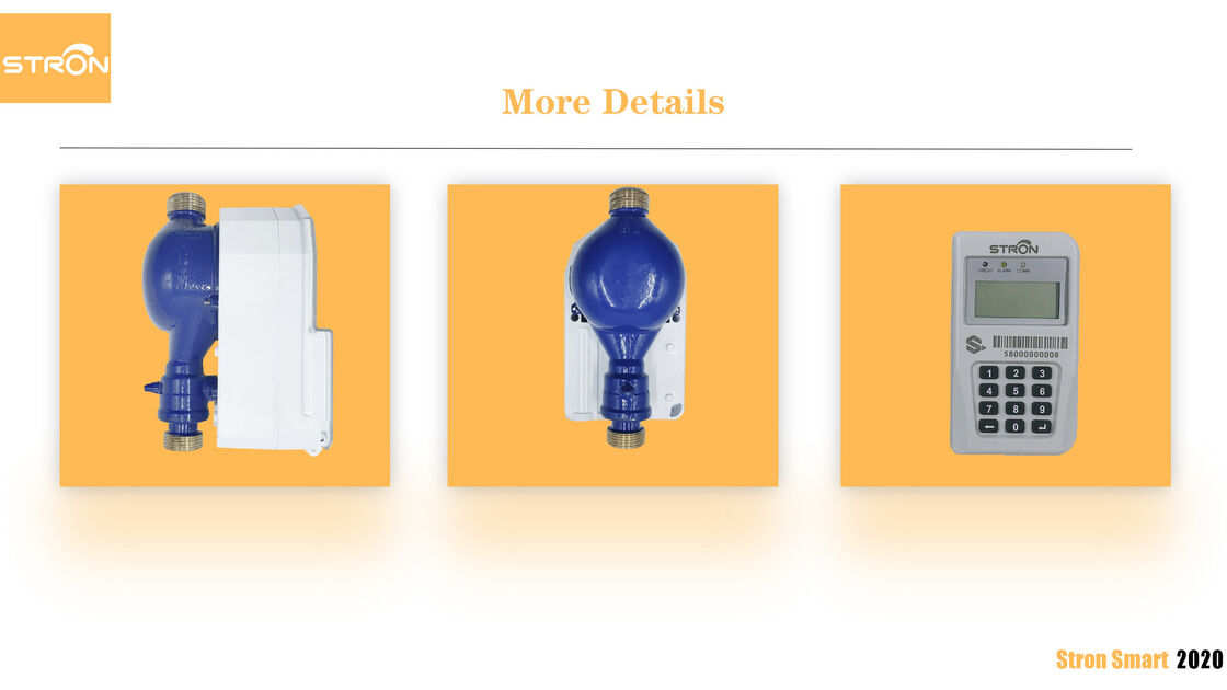 Έξυπνος μετρητής νερού STS Integrated Keypad με προστασία IP68 και μέγεθος DN15 για ακριβή μέτρηση ροής νερού