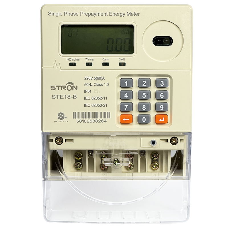 Smart Prepaid Electricity Meter enabling real-time consumption monitoring and remote on off control for prepaid energy management