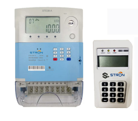 Τα πρότυπα ste38-γ GPRS Stron STS προπλήρωσαν τον τριφασικό τετρασύρματο μετρητή ηλεκτρικής ενέργειας